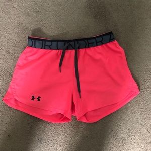 Under Armor pink shorts